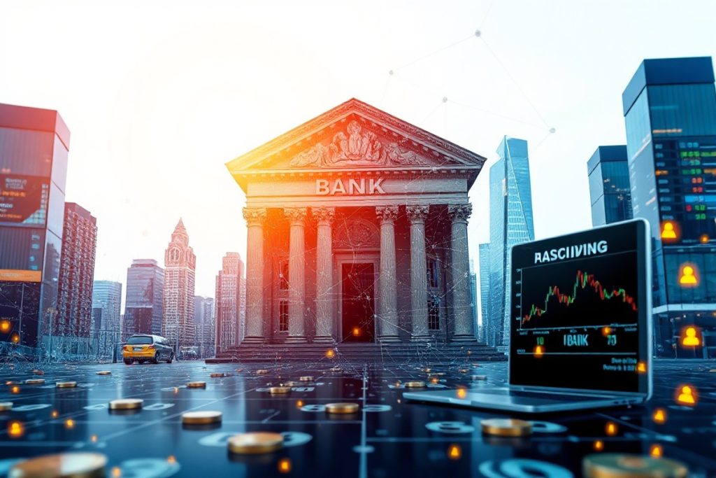 Hero illustration for the article “Latest Developments in the Banking Industry: Key Trends for 2026”