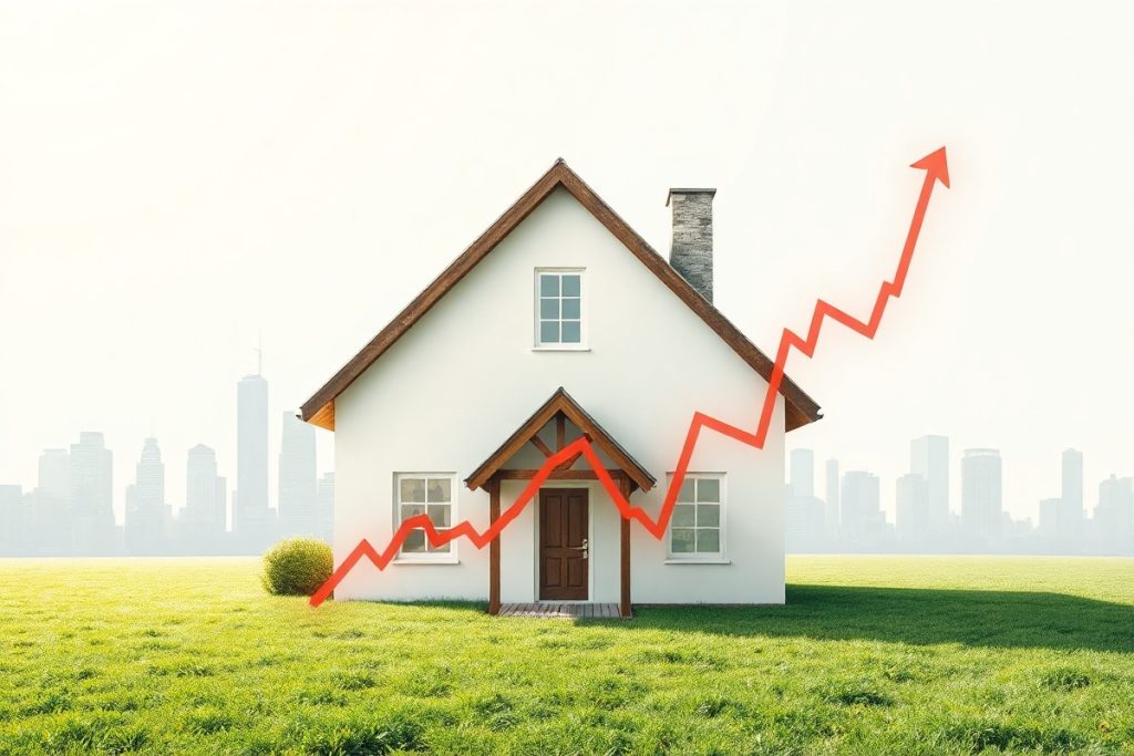 Hero illustration for the article “New Study Reveals the Impact of Rising Interest Rates on Property Values in 2026”