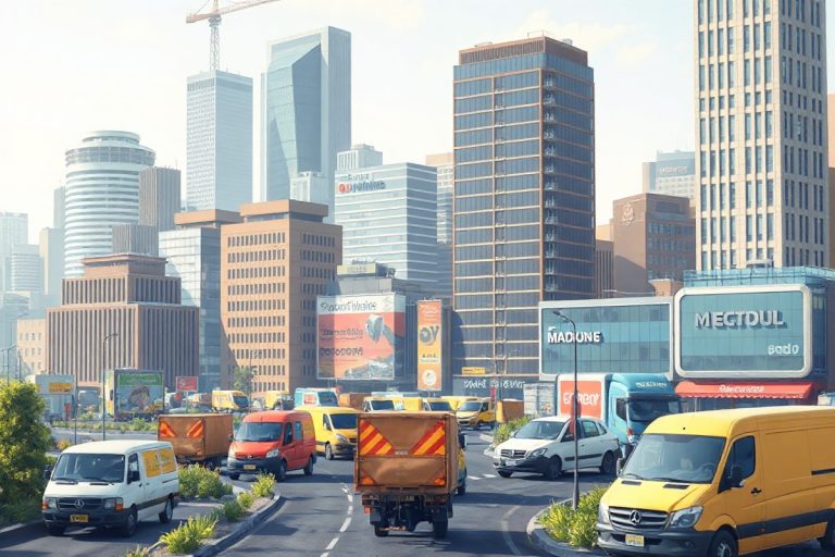 Hero illustration for the article “New Report Indicates Surge in Commercial Real Estate Investments Driven by E-commerce Gr…”