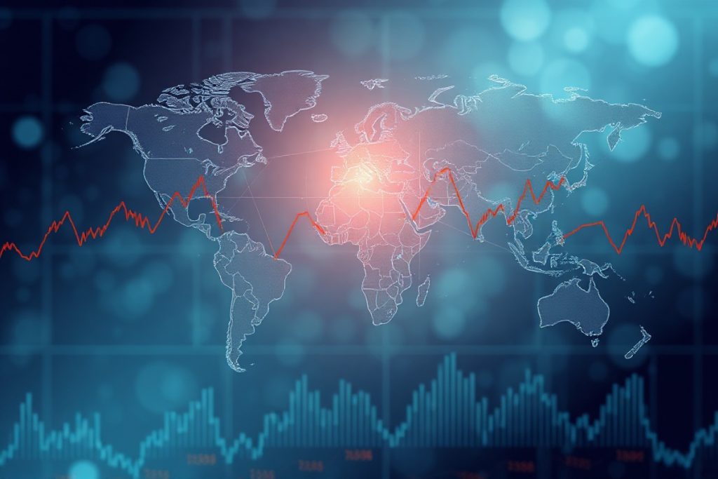 Hero illustration for the article “New Study Predicts Increased Volatility in Global Markets Due to Geopolitical Tensions i…”
