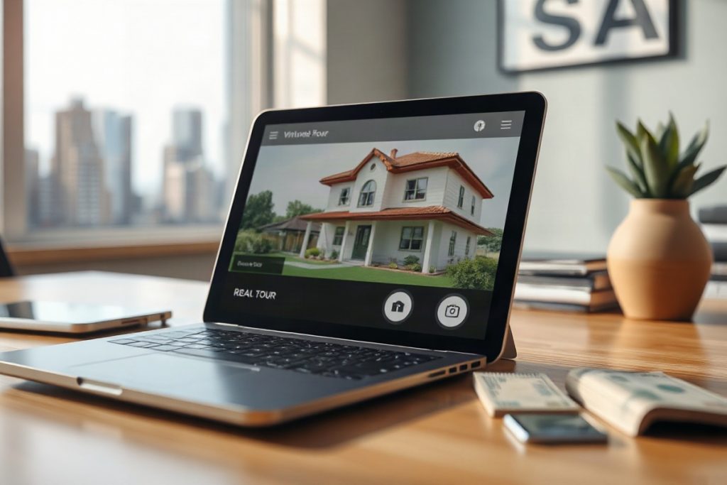 Hero illustration for the article “New Report Examines the Impact of Virtual Home Tours on Property Sales”