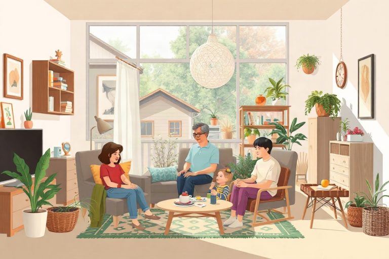 Hero illustration for the article “New Survey Reveals Shift in Homebuyer Preferences Towards Multi-Generational Living Spac…”