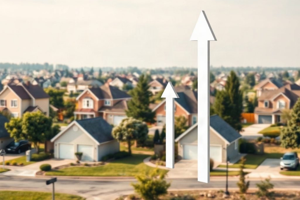 Hero illustration for the article “New Study Finds Dramatic Increase in Property Prices in Suburban Areas Amid Urban Exodus”