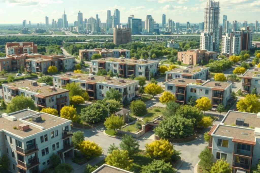 Hero illustration for the article “New Trends Emerge in Urban Real Estate Development Focused on Affordability”