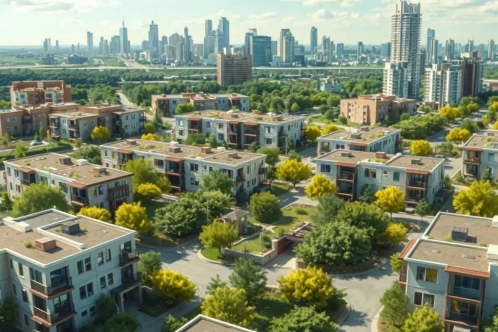 Hero illustration for the article “New Trends Emerge in Urban Real Estate Development Focused on Affordability”
