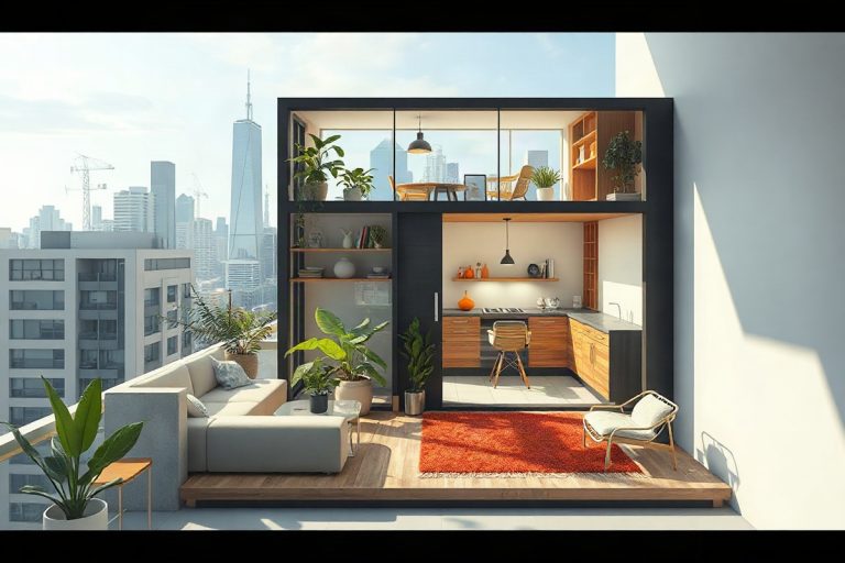Hero illustration for the article “Major Urban Centers See a Shift in Housing Preferences Towards Smaller Living Spaces”