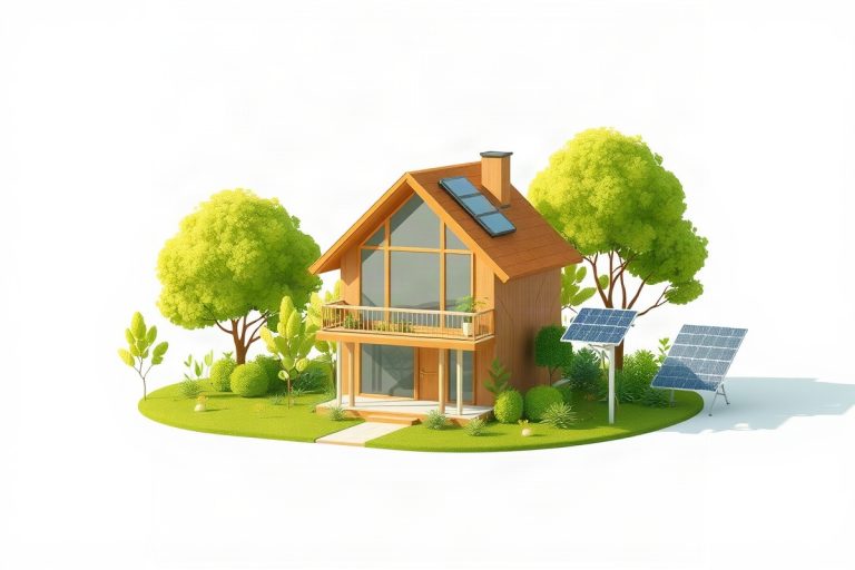 Hero illustration for the article “New Findings Highlight Growing Preference for Eco-Friendly Housing Among Urban Millennia…”