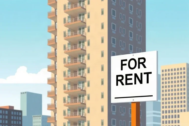 Hero illustration for the article “Study Reveals Urban Housing Shortages Fueling Rent Increases”