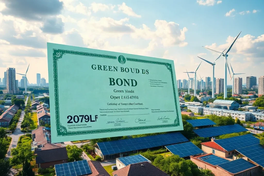 Hero illustration for the article “Green Bonds: Financing Sustainable Infrastructure in 2026”