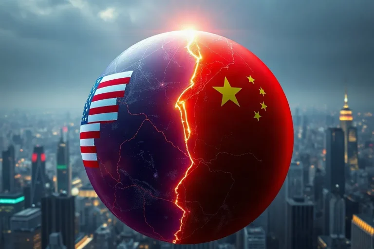 Hero illustration for the article “OpenAI, Anthropic Outpace Chinese AI Revenue Tenfold”