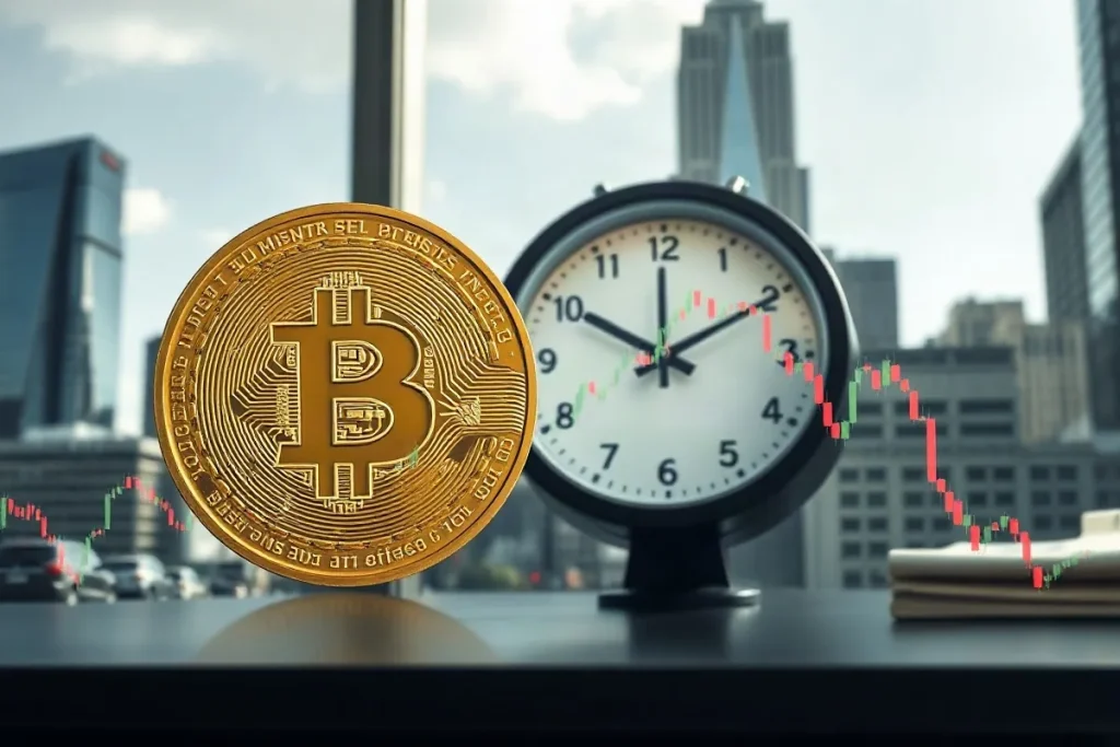 Hero illustration for the article “Trader Moves $122M in Bitcoin Minutes Before Fed Rate Hike”
