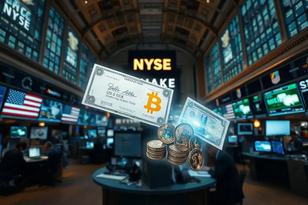 Иллюстрация к статье «Одобрение SEC поднимает акции Securitize на фоне токенов»