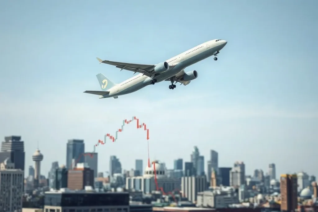 Hero illustration for the article “Bank of America Urges Buying Boeing Shares Amid Market Dip”