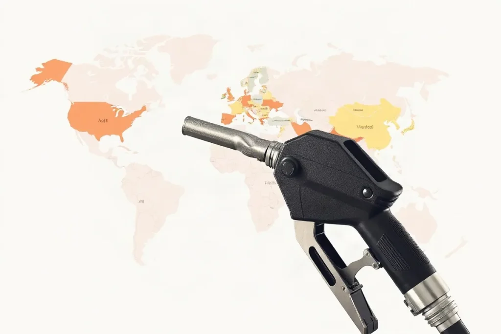 Hero illustration for the article “Treasury Explores Diesel Export Ban to Curb Surging Prices”