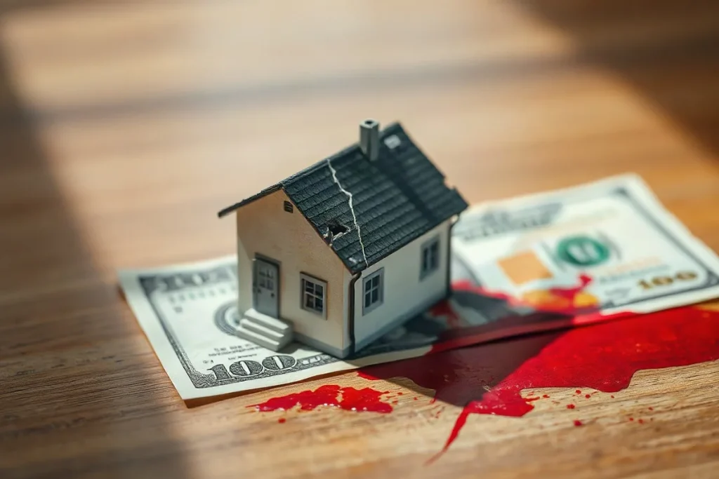 Hero illustration for the article “Blood Money: Ethical Risks in Property Investment”