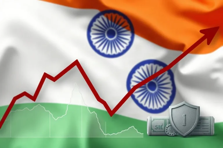 Hero illustration for the article “Indian Insurance Shares Tumble on Regulatory Reform Fears”