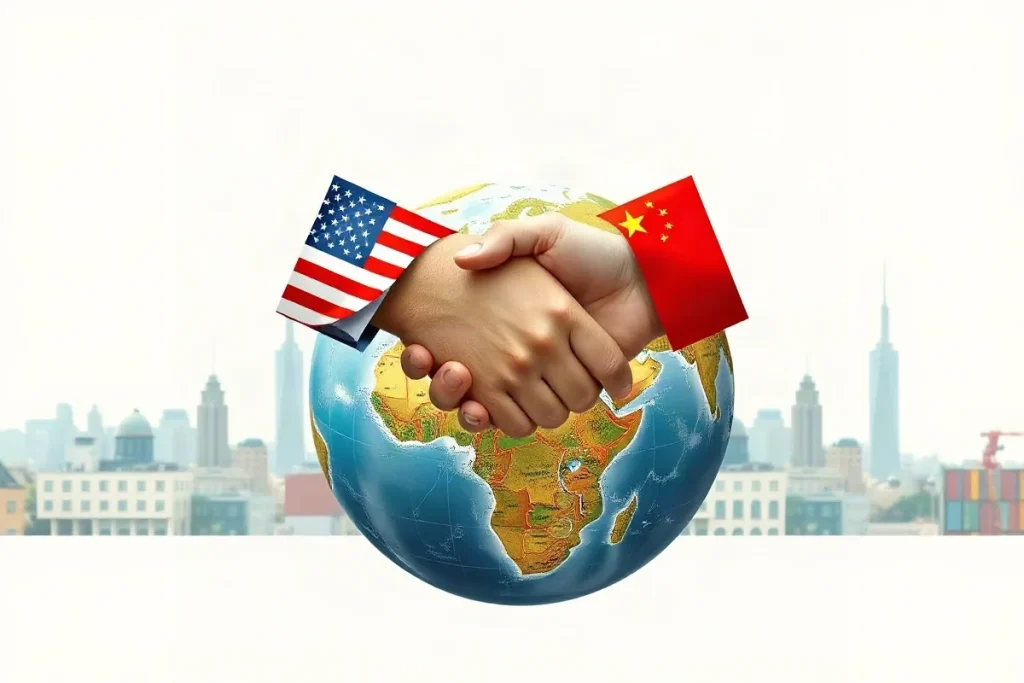 Hero illustration for the article “U.S.-China Trade Truce Extended Two Months During Xi’s Visit”