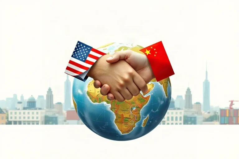 Hero illustration for the article “U.S.-China Trade Truce Extended Two Months During Xi’s Visit”