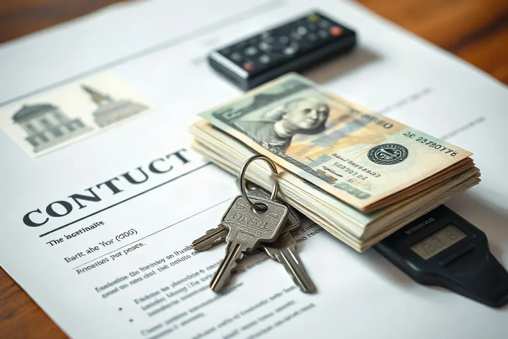 Hero illustration for the article “Money in Property Transactions: Flow and Function Explained”