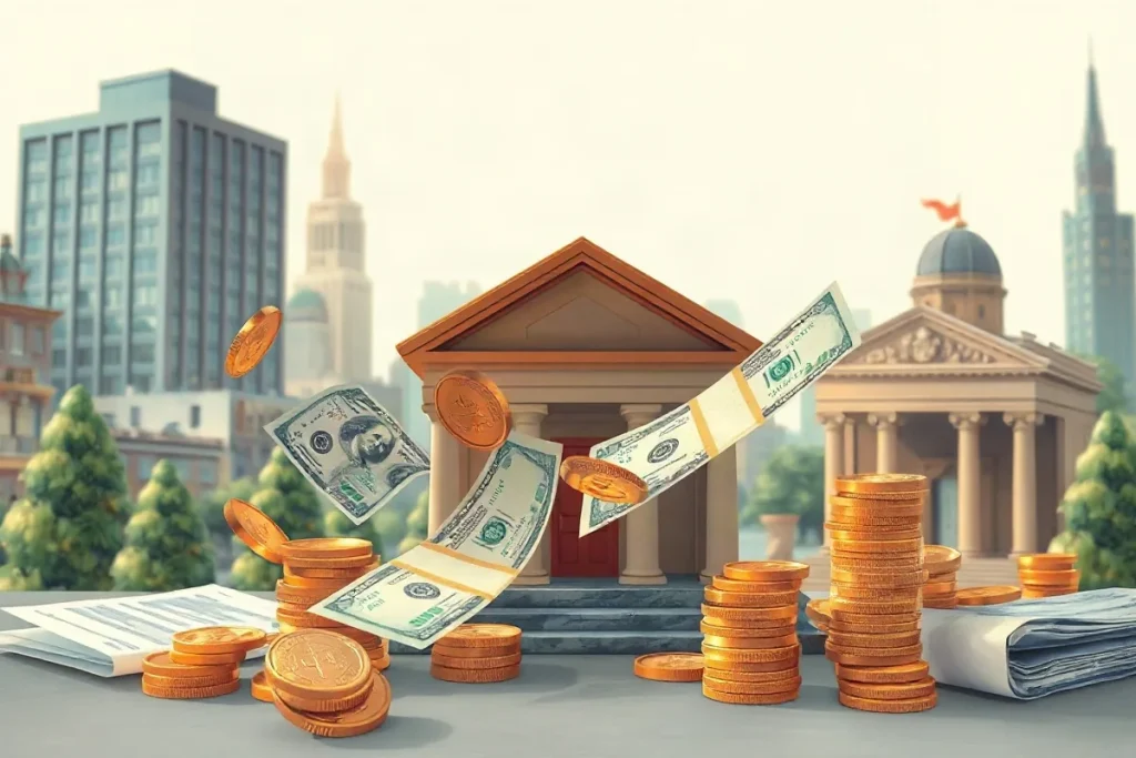 Hero illustration for the article “Money in Property Transactions: Its Role and Movement”