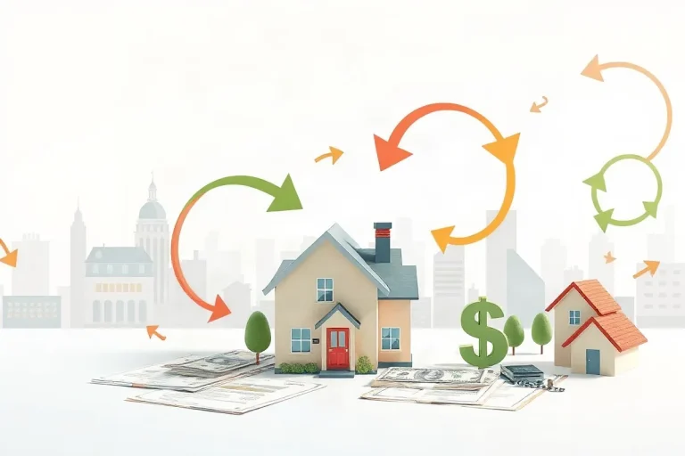 Hero illustration for the article “Understanding Money Flow in Real Estate Finance”