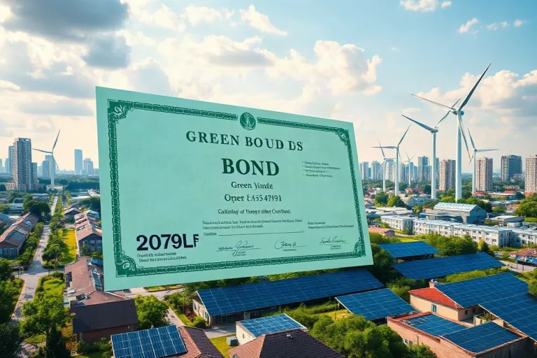 Hero illustration for the article “Green Bonds: Financing Sustainable Infrastructure in 2026”