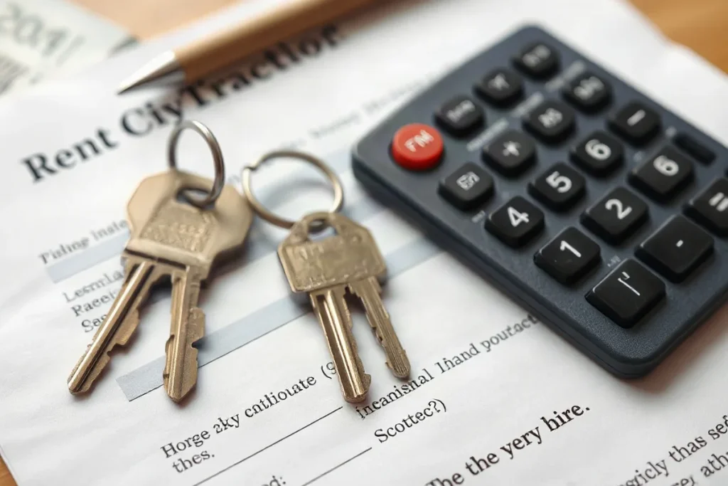 Hero illustration for the article “Benefits and Risks of Rent-to-Own Property Agreements”