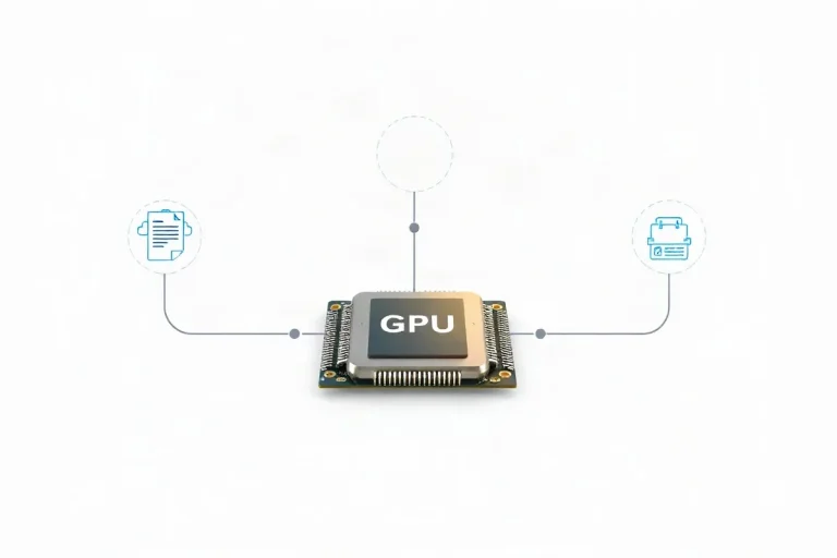 Hero illustration for the article “Nvidia GPU Buyers Turn to Rentals, Leasing and Resale”