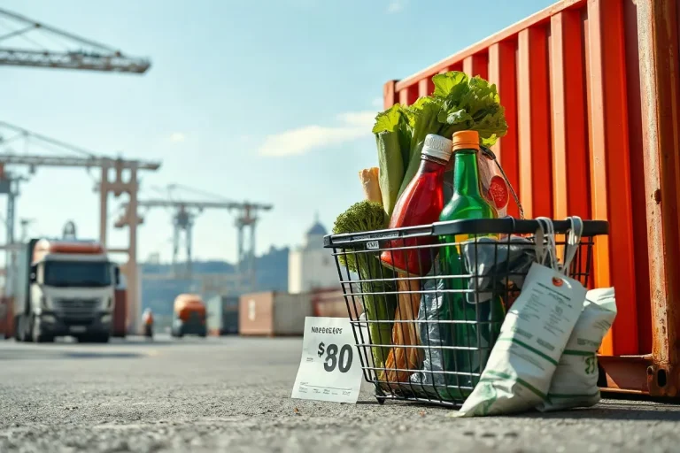 Hero illustration for the article “NY Fed: Tariffs Drove Many Everyday Goods Price Rises”