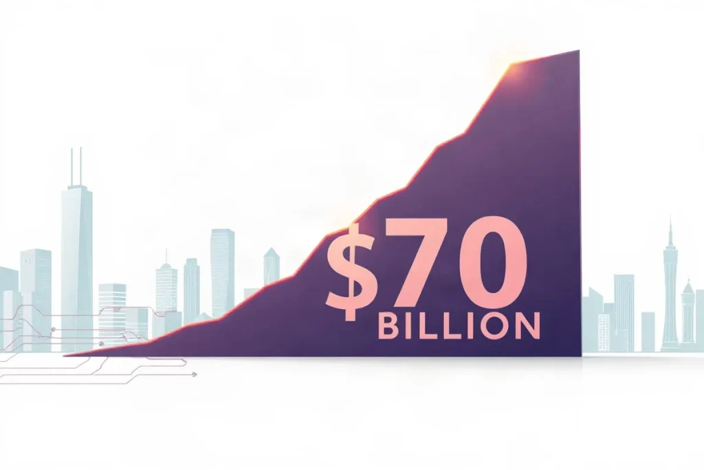Hero illustration for the article “OpenAI’s $70 Billion Revenue Target for 2026”