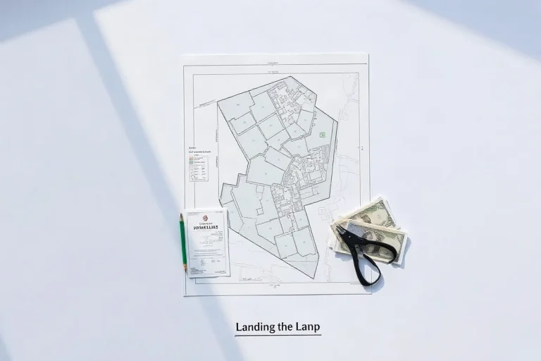 Hero illustration for the article “Land Finance: Loans, Costs and When They Fit”