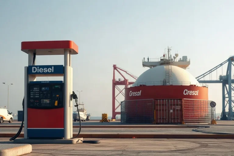 Hero illustration for the article “Trump Weighs Diesel Export Ban, Warns on Gasoline”