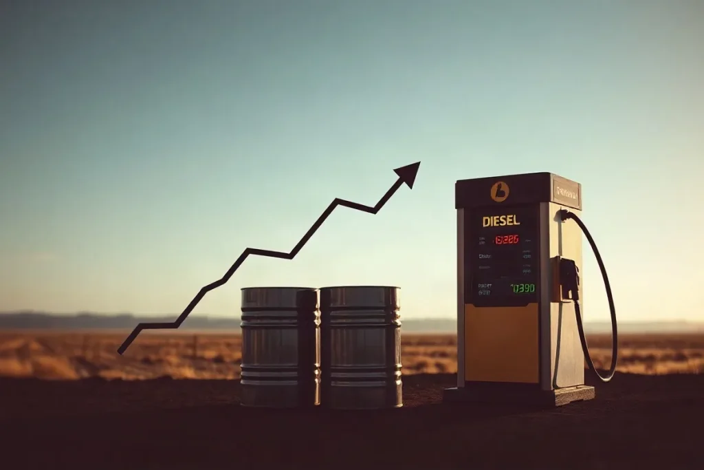 Hero illustration for the article “Oil Drops More Than 3% on Possible Stock Release”