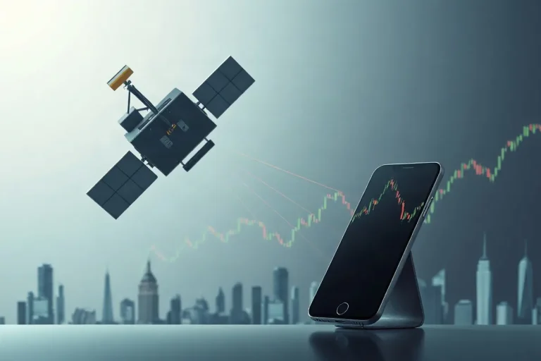 Hero illustration for the article “Starlink Mobile Plans Pressure AT&T and Verizon Shares”