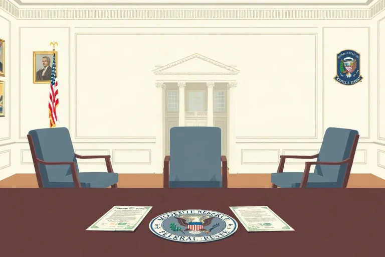 Hero illustration for the article “Trump Names Panel to Investigate Lisa Cook”